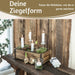 KI-generiertes Bild,IB Laursen Holz Ziegelform Unika 31x15cm Braun alte Backsteinform Cutlery Deko