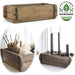 KI-generiertes Bild IB Laursen Holz Ziegelform Unika 31x15cm Braun alte Backsteinform Cutlery Deko