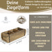 KI-generiertes Bild,IB Laursen Holz Ziegelform Unika 31x9cm Braun 3-fach alte Backsteinform Cutlery Deko