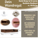 KI-generiertes Bild,IB Laursen Holz Ziegelform Wandregal 45cm Braun Küchenregal Bücherregal Wandboard
