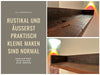 KI-generiertes Bild,IB Laursen Industrial Holz Ziegelform Wandregal 45cm Braun Küchenregal Bücherregal Wandboard