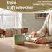 KI-generiertes Bild,Steingut Tontasse Kaffeebecher 290ml Aqua Herz Tonbecher Henkelbecher Kaffeetasse