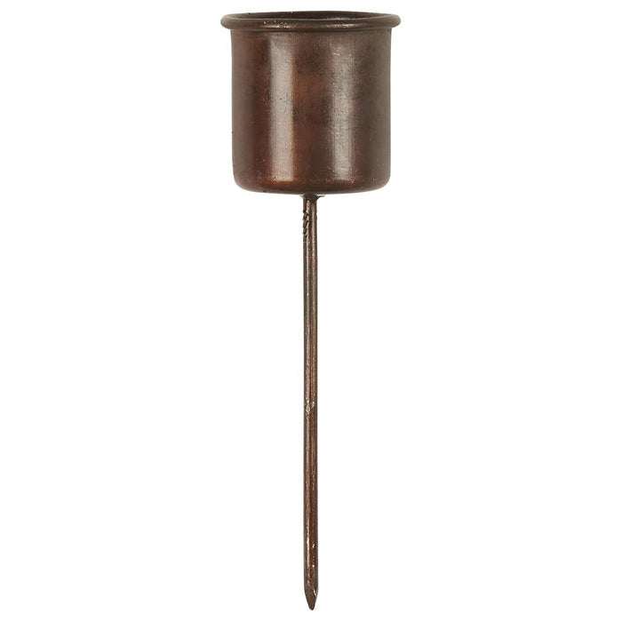 KI-generiertes Bild,IB Laursen Metall Stabkerzenhalter Kupfer Braun 8cm Spieß Kerzenständer Kerzenstecker