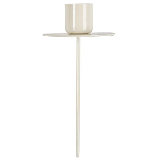 KI-generiertes Bild,IB Laursen Metall Stabkerzenhalter Pastell Creme 12cm Kerzenständer Vasen Flaschen Aufsatz