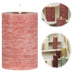 KI-generiertes Bild IB Laursen 3D LED Stumpenkerze 15cm Rosa Nyhavn Echtwachs flackernde Blockkerze