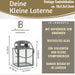 KI-generiertes Bild,IB Laursen Vintage Laterne Windlicht 10cm Metall Grau Teelicht Stumpenkerze