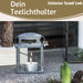 KI-generiertes Bild,IB Laursen Vintage Laterne Windlicht 10cm Metall Grau Teelicht Stumpenkerze
