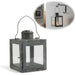 KI-generiertes Bild IB Laursen Vintage Laterne Windlicht 15cm Metall Grau Teelicht Stumpenkerze