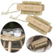 KI-generiertes Bild IB Laursen 2x Nagelbürste Holz 10cm Naturhaar Borsten Fingerbürste Handbürste