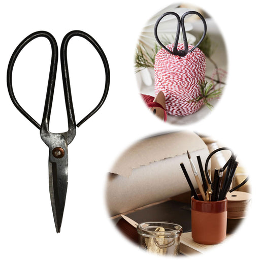 KI-generiertes Bild IB Laursen Vintage Schere 16cm Handgeschmiedet Klassisch Antike Papierschere