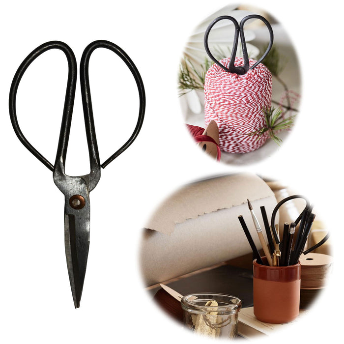 KI-generiertes Bild IB Laursen Vintage Schere 16cm Handgeschmiedet Klassisch Antike Papierschere