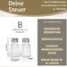 KI-generiertes Bild,2-fach Glas Salzstreuer Pfefferstreuer Set 10cm Silber / Transparent