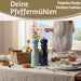KI-generiertes Bild,Design Holz Salzmühle & Pfeffermühle Set Blau Mix 21cm Keramikmahlwerk Gewürzmühle