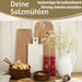 KI-generiertes Bild,Design Holz Salzmühle & Pfeffermühle Set Rot 21x5cm Keramikmahlwerk Gewürzmühle