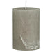 KI-generiertes Bild,Exklusive Stumpenkerze 10x6,8cm Ribe Rustik Grau Frensh Grey - Made in EU - Wachskerze