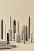 KI-generiertes Bild,Exklusive Stumpenkerze 14x6,8cm Ribe Rustik Grau Frensh Grey - Made in EU - Wachskerze