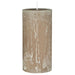 KI-generiertes Bild,Exklusive Stumpenkerze 14x6,8cm Ribe Rustik Beige Leinen - Made in EU - Wachskerze