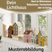 KI-generiertes Bild,Teelichthaus Lichterhaus Nyhavn 20cm Blau Weiß Keramik Fachwerkhaus Teelichthalter