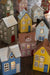 KI-generiertes Bild,Teelichthaus Lichterhaus Nyhavn 17cm Blau Keramik Fachwerkhaus Teelichthalter