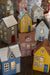 KI-generiertes Bild,Teelichthaus Lichterhaus Nyhavn 19cm Blau Keramik Fachwerkhaus Teelichthalter