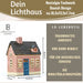 KI-generiertes Bild,Teelichthaus Lichterhaus Nyhavn 16cm Rosa Blau Keramik Fachwerkhaus Teelichthalter