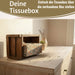 KI-generiertes Bild,Tissue-Box Holz 31cm Braun Ziegelform Kosmetiktuch-Spender Taschentuch