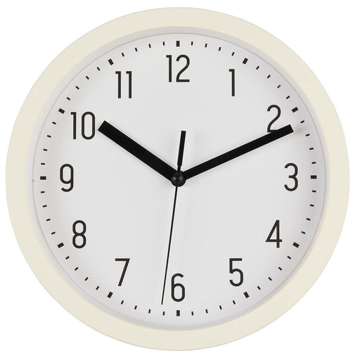 KI-generiertes Bild Nostalgische Wanduhr Cream Weiß 20cm Leicht Ablesbar Vintage Küchenuhr Bürouhr Retro
