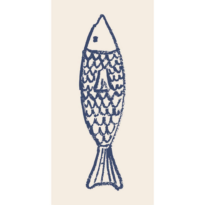 KI-generiertes Bild,16 Servietten 40x40cm 3-lagig Maritim Motiv Fisch Tisch-Deko Papierservietten