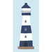 KI-generiertes Bild,16 Servietten 40x40cm 3-lagig Maritim Motiv Leuchtturm Tisch-Deko Papierservietten