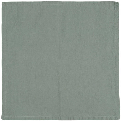 KI-generiertes Bild,Vintage Stoffserviette 45x45cm Freja Mint Grün Serviette Vollzwirn Leinen Baumwolle