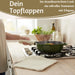 KI-generiertes Bild,Vintage Topflappen 22cm Mynte Latte Cream Gestrickt 100% Baumwolle OEKO-TEX 100
