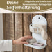 KI-generiertes Bild,IB Laursen Seifenschale Emaille Weiß 21cm mit Ablauf Wandmontage Seifenhalter