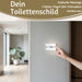KI-generiertes Bild,Vintage Emaille Türschild Toilet 6x5cm Toilettenschild Deko Nostalgie Schild