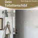 KI-generiertes Bild,Vintage Metall Türschild Bad 9x5,5cm Dekoschild Nostalgieschild Schild