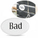KI-generiertes Bild Vintage Metall Türschild Bad 9x5,5cm Dekoschild Nostalgieschild Schild