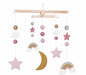 KI-generiertes Bild,JaBaDaBaDo 3D Holz Mobile Sterne Wolken Regenbogen T269 Baby Kinderzimmer