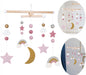 KI-generiertes Bild JaBaDaBaDo 3D Holz Mobile Sterne Wolken Regenbogen T269 Baby Kinderzimmer
