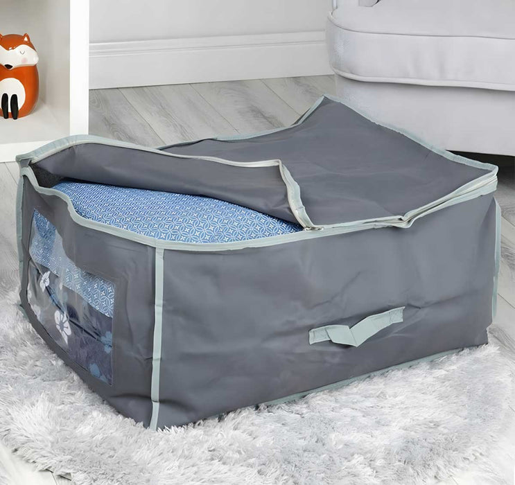 KI-generiertes Bild,XL Vlies Unterbettkommode Grau 60x45x30cm Jumbo Unterbettbox Aufbewahrungsbox