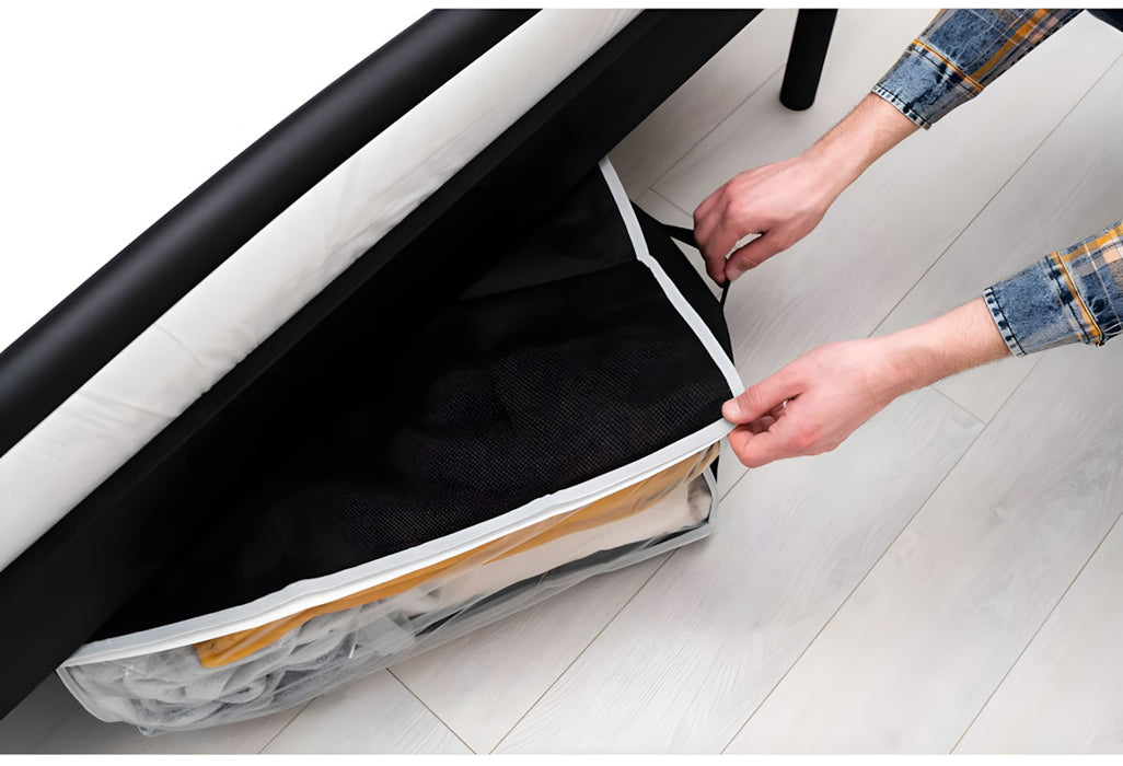KI-generiertes Bild,XL Unterbettkommode Schwarz 60x35x40cm Jumbo Unterbettbox Aufbewahrungsbox
