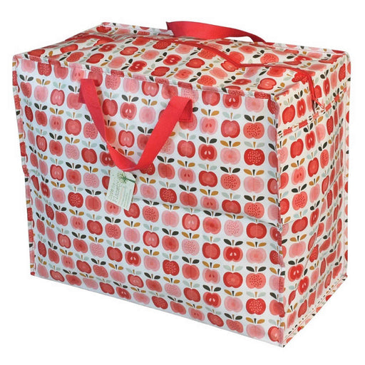 KI-generiertes Bild,XXL Jumbo Bag Apfel Rot Weiß 55cm Aufbewahrungstasche Einkaufstasche