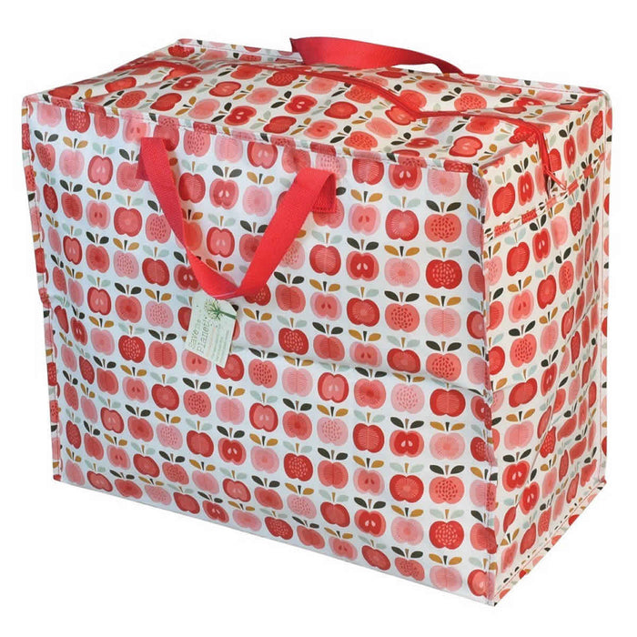 KI-generiertes Bild,XXL Jumbo Bag Apfel Rot Weiß 55cm Aufbewahrungstasche Einkaufstasche