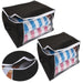 KI-generiertes Bild 2x XL Unterbettkommode Schwarz 60x35x40cm Jumbo Unterbettbox Aufbewahrungsbox