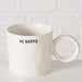 KI-generiertes Bild,XL Jumbo Kaffeebecher 420ml Spruch Be Happy Henkelbecher Kaffeetasse
