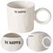 KI-generiertes Bild XL Jumbo Kaffeebecher 420ml Spruch Be Happy Henkelbecher Kaffeetasse