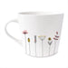 KI-generiertes Bild,Kaffeebecher 420ml Echt-Gold Spruch "Lieblingsmensch" Weiß Blumen Kaffeetasse