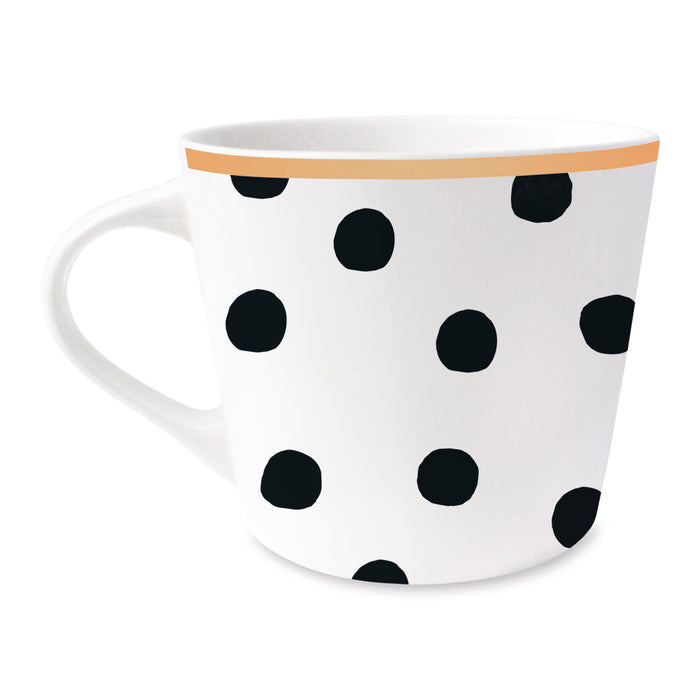 KI-generiertes Bild,Kaffeebecher 420ml Echt-Gold Spruch "Lieblingstasse" Schwarz Weiß Kaffeetasse