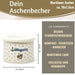 KI-generiertes Bild,Sturmaschenbecher Lieblingsplatz 10x7,5cm Maritim Weiß Blau Windaschenbecher Aschenbecher