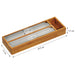 KI-generiertes Bild,3-fach Holz Folienspender Bambus Schubladen Alufolienspender Folienschneider