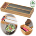 KI-generiertes Bild 3-fach Holz Folienspender Bambus Schubladen Alufolienspender Folienschneider