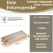 KI-generiertes Bild,2-fach Holz Folienspender Bambus Schubladen Alufolienspender Folienschneider